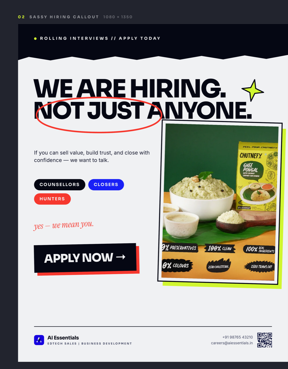 02 Sassy Hiring Callout